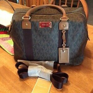 Michael Kors Signature Brown PVC Weekender bag